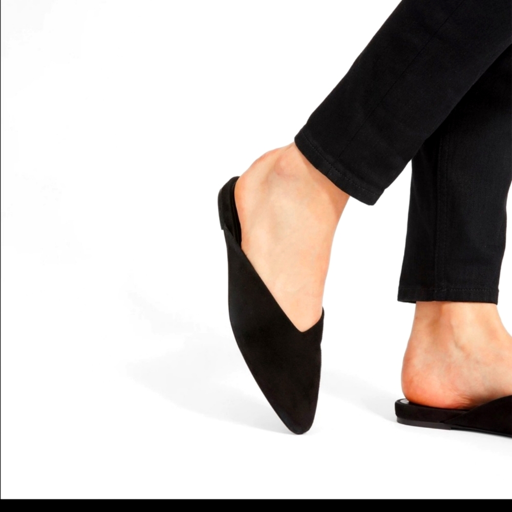EVERLANE The Suede V-Mule